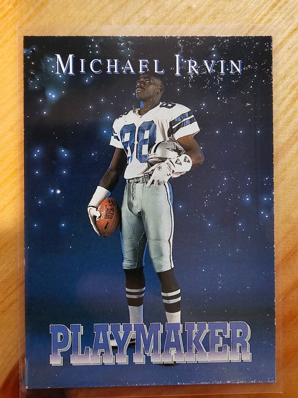 Michael Irvin 1992 Skybox Primetime #344 - Cowboys Playmaker - NFL - Fresh Pull